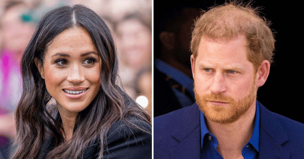 Split photo of Meghan Markle and Prince Harry