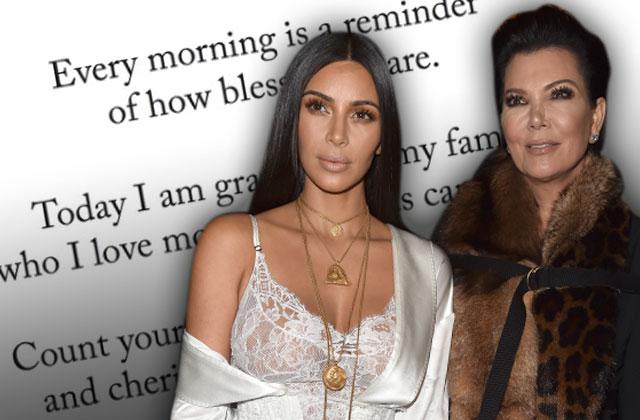 Kim Kardashian Robbery Kris Jenner Breaks Silence Paris