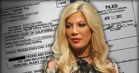 tori spelling lawsuit benihana trial date
