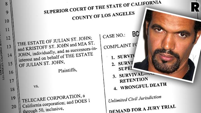 Kristoff St John Wrongful Death Lawsuit Son Death