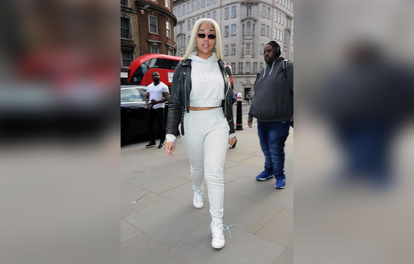 Jordyn Woods: Blonde Hair & White Tracksuit After Cheating Scandal