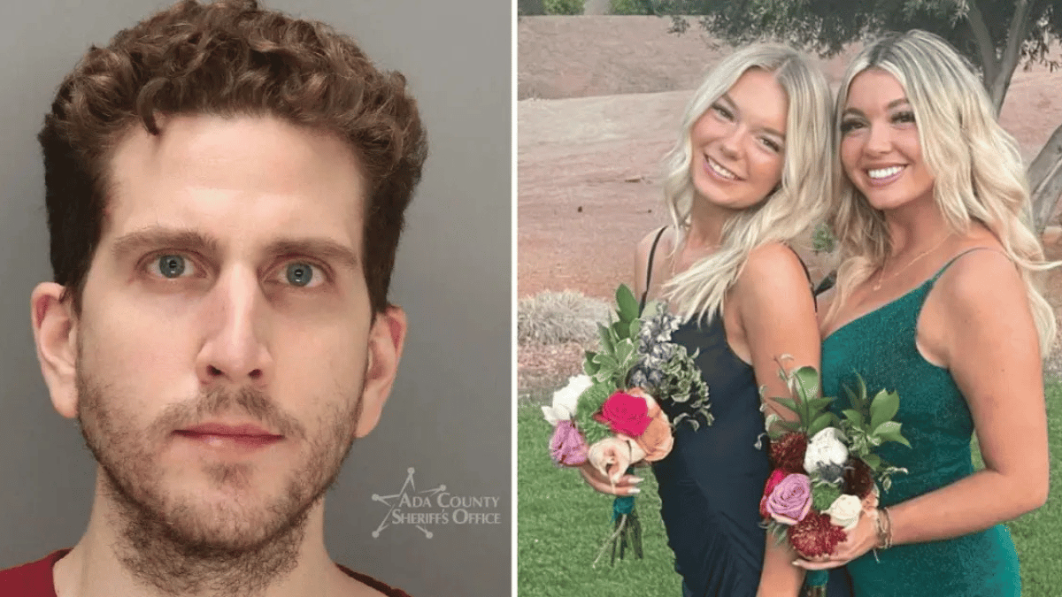 Split photo of Bryan Kohberger; Madison Mogen and Kaylee Goncalves 