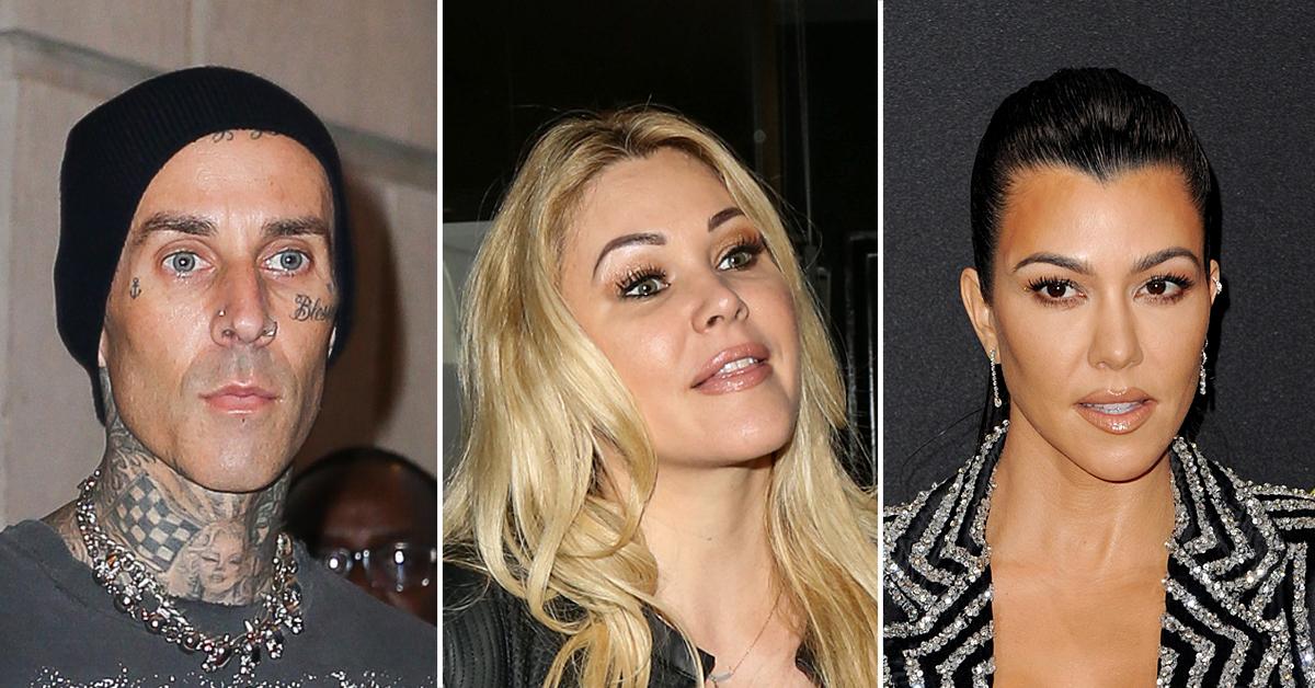 travis barker ex wife shanna moakler refuses to talk kourtney kardashian gas station big gulp