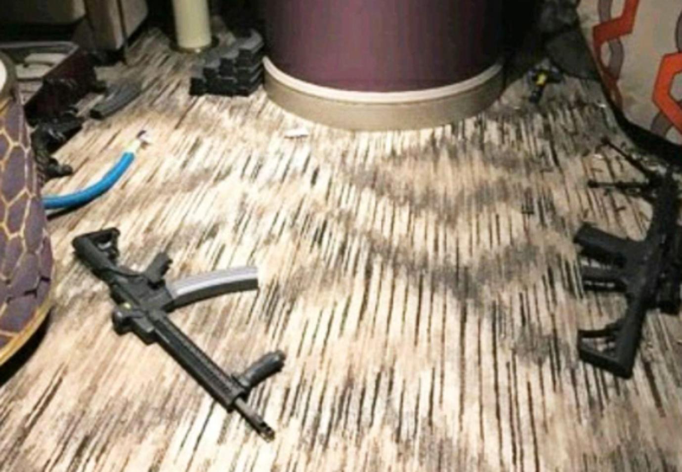 vegas shooter dead body crime scene photos