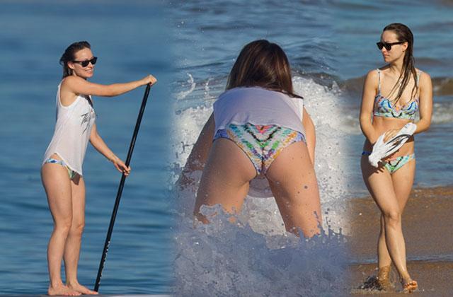 //olivia wilde bikini paddle board hawaii pp