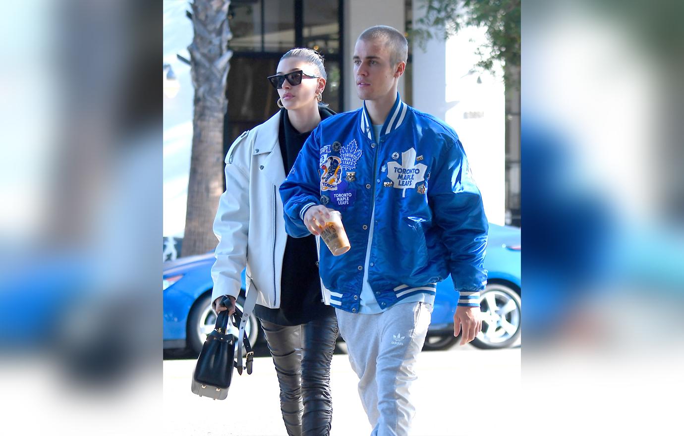 Justin Bieber makes out with new wife Hailey Baldwin during Leafs