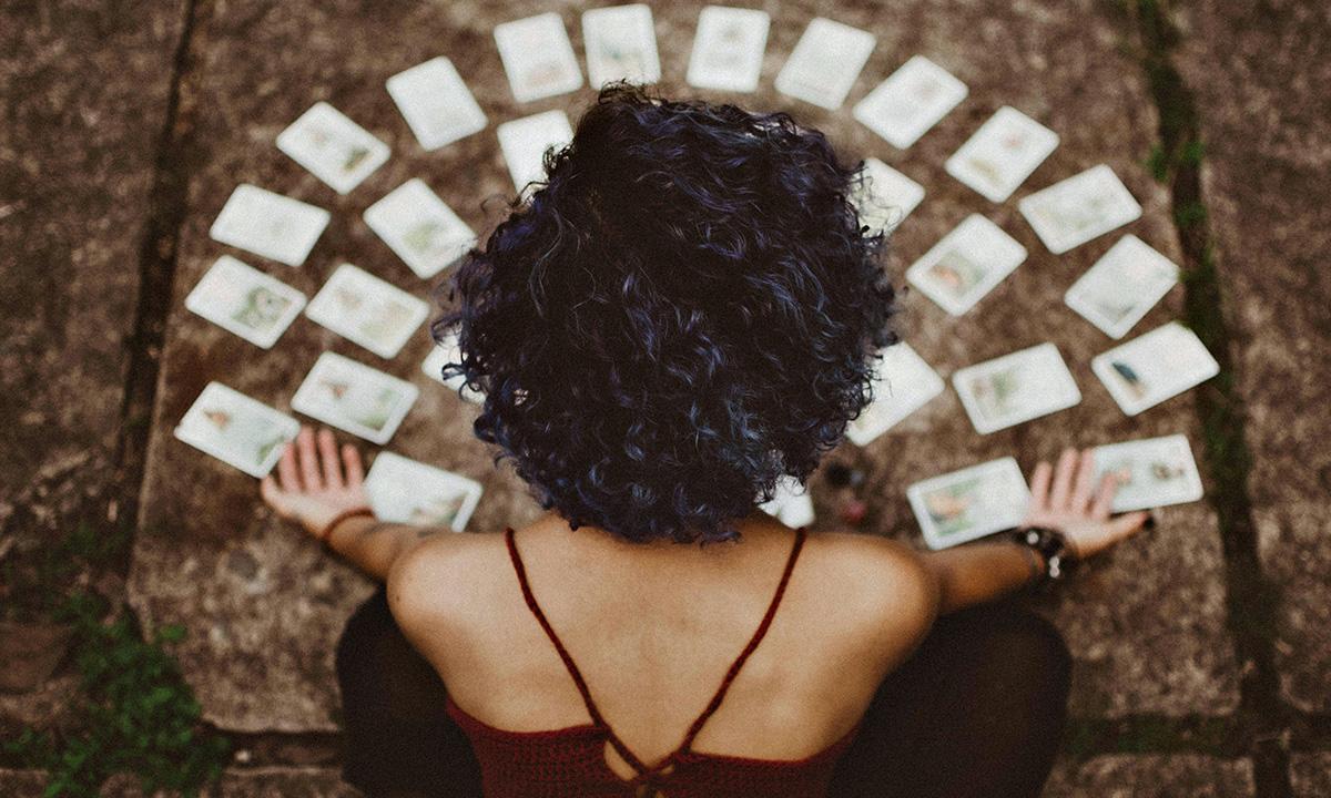 A photo of tarot