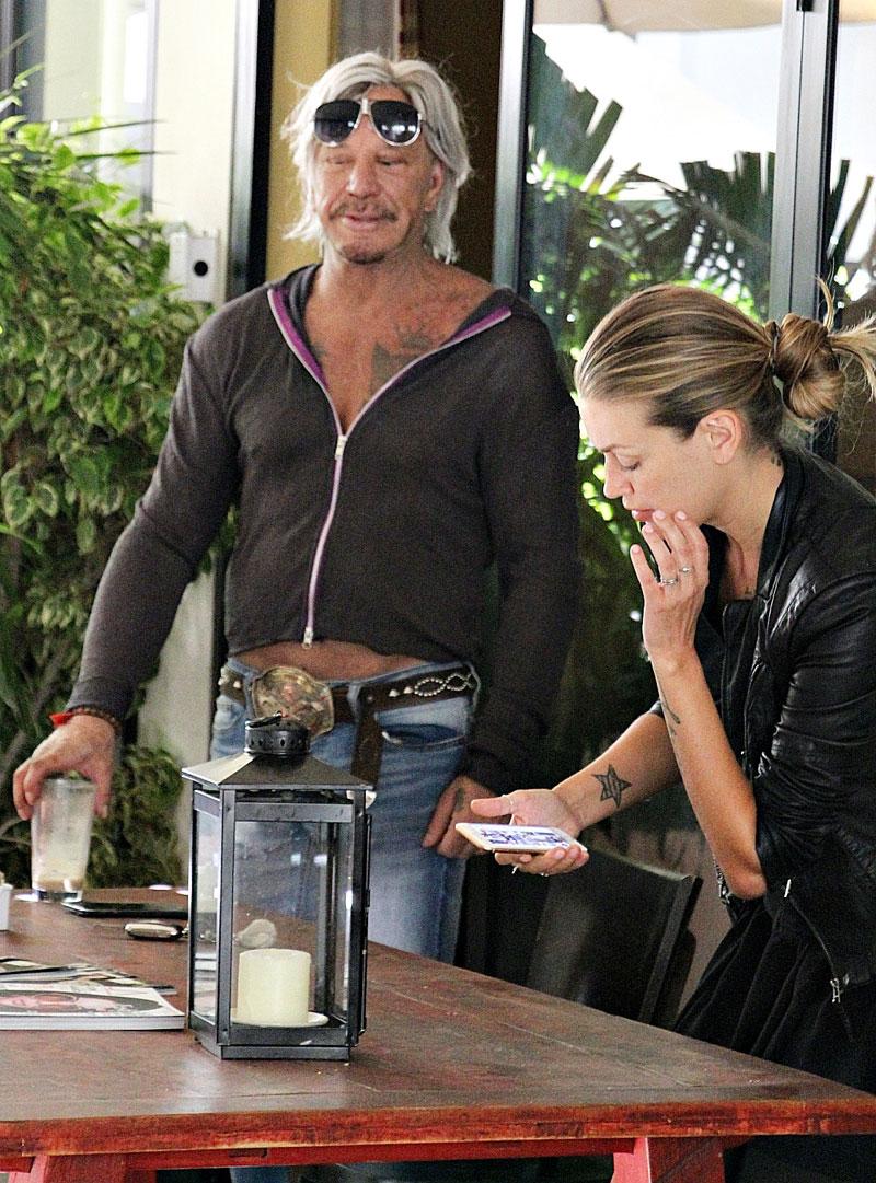 Unrecognizable Mickey Rourke Shows Manhood And Midriff