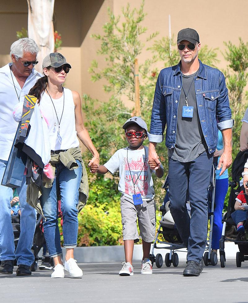 Sandra Bullock Boyfriend Bryan Randall Family Day Son Louis