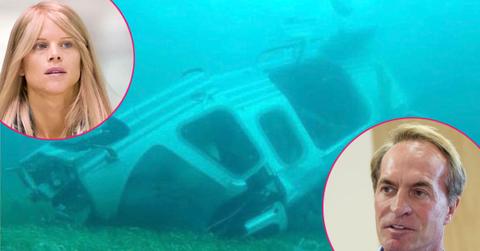 Underwater images of the helicopter in which billionaire coal magnate Chris Cline, his daughter and five others, died in a crash off the Bahamas. Insets of Chris Cline and Elin Nordegren