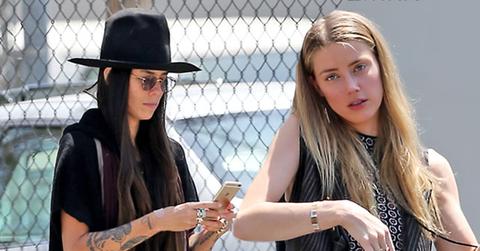 //amber heard johnny depp divorce secret meeting ex girlfriend pp