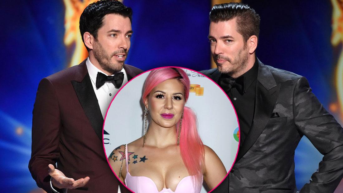 Drew Scott, left, and Jonathan Scott On Stage, Inset Annalee Belle