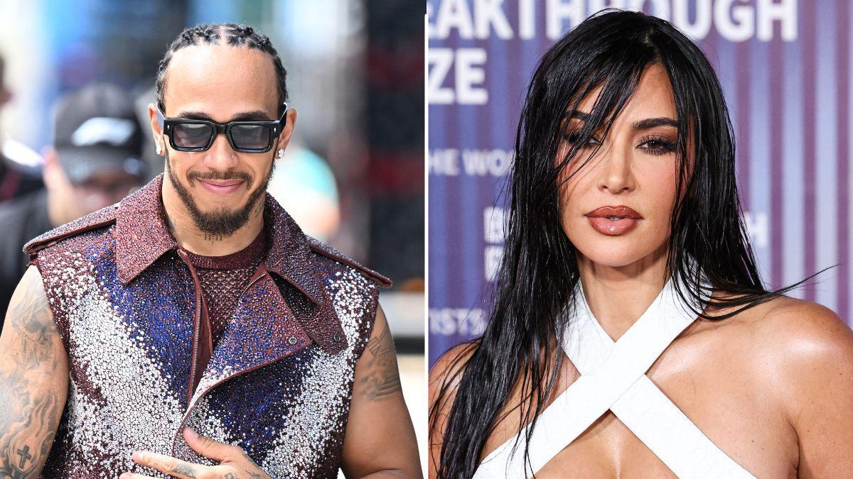 Photo of Kim Kardashian and Lewis Hamilton