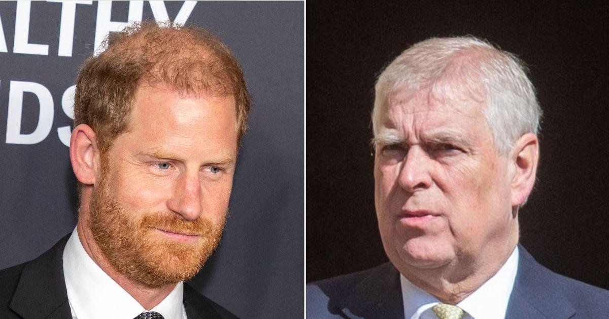 picture of Prince Harry and Prince Andrew