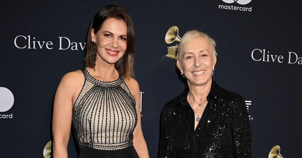 Photo of Julia Lemigova and Martina Navratilova