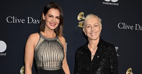 Photo of Julia Lemigova and Martina Navratilova