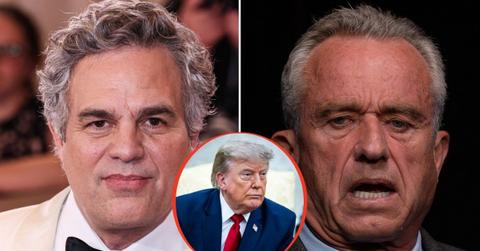 split image of Mark Ruffalo; RFK Jr.; Donald Trump
