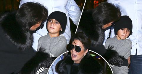 Mason Disick Kris Jenner Hug Snub