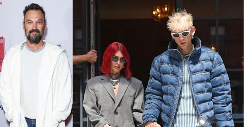 brian austin green supports pregnant megan fox split machine gun kelly