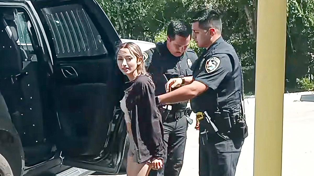 A video journalist said Amaya was 'goofing off' after her arrest.