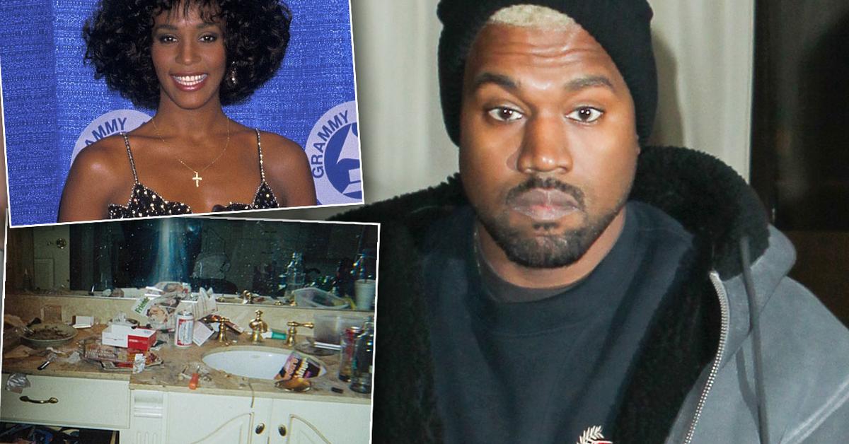 Kanye West Feuds With Whitney Houston’s Family Over Drug Bathroom Photo(01)