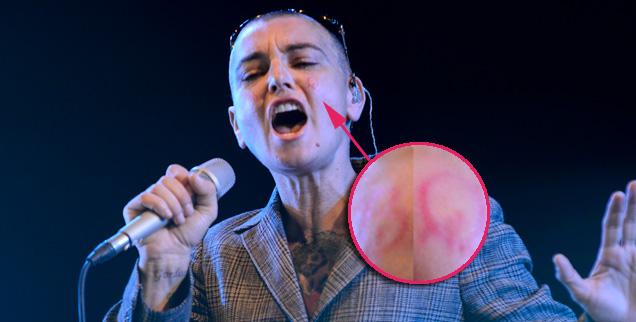 //sinade face tattoo