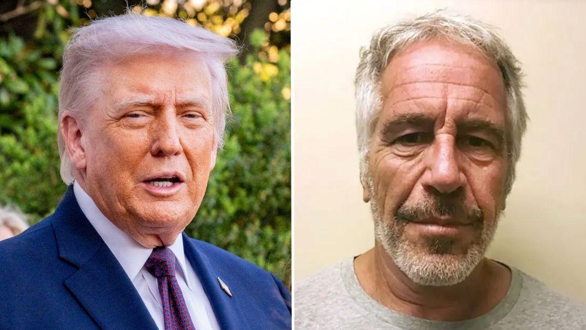 Photo of Donald Trump, Jeffrey Epstein