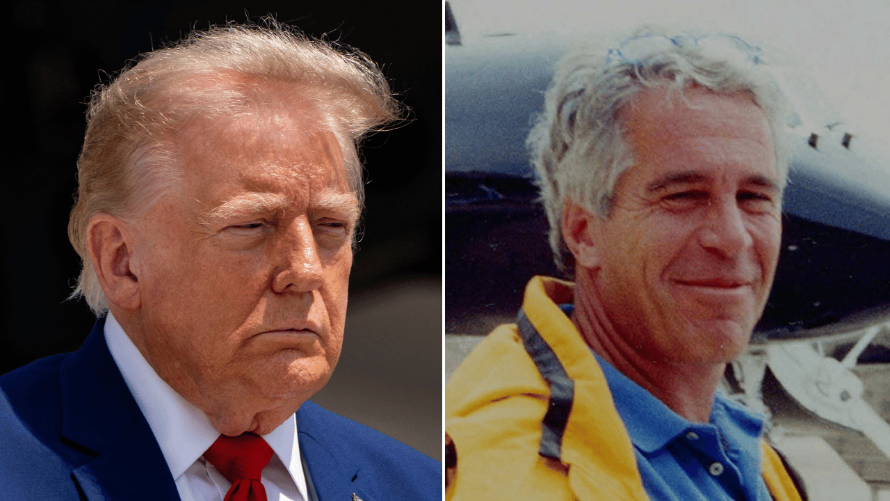 Photo of Donald Trump, Jeffrey Epstein