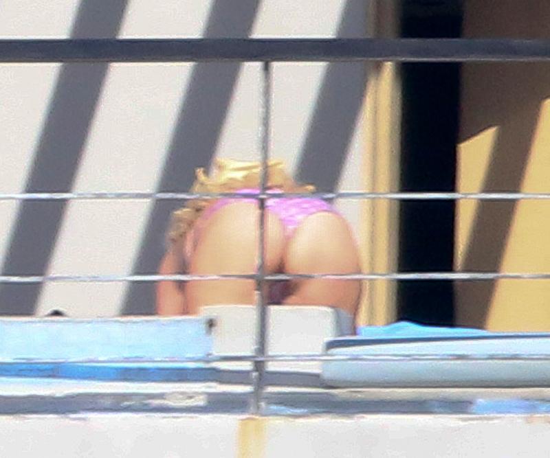 Jessica Simpson Butt Boobs Pink Bikini