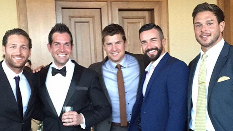 //bachelorette contestents attend zak waddell wedding pp