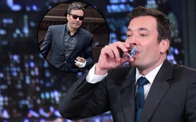 Jimmy Fallon Drinking