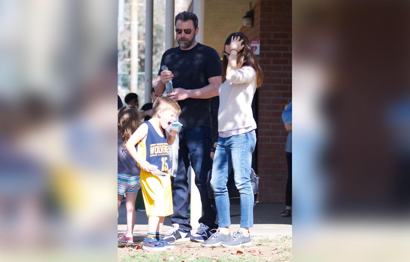 //ben affleck feud jennifer garner son basketball game blowout