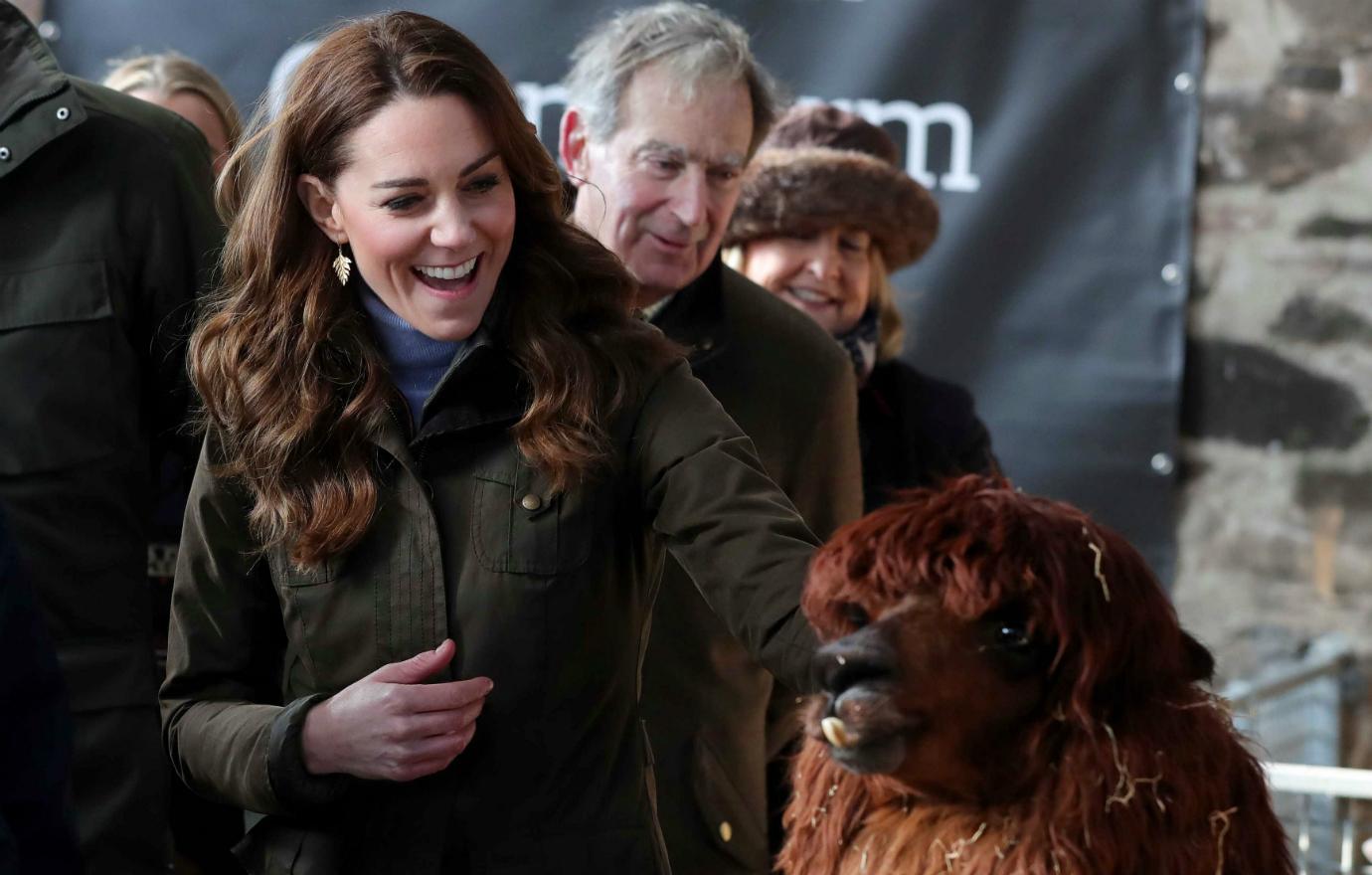 Catherine Duchess of Cambridge pictured at The Ark Open Farm in Newtownards