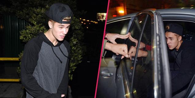 //justin bieber pushes photogs