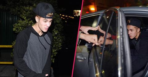 //justin bieber pushes photogs