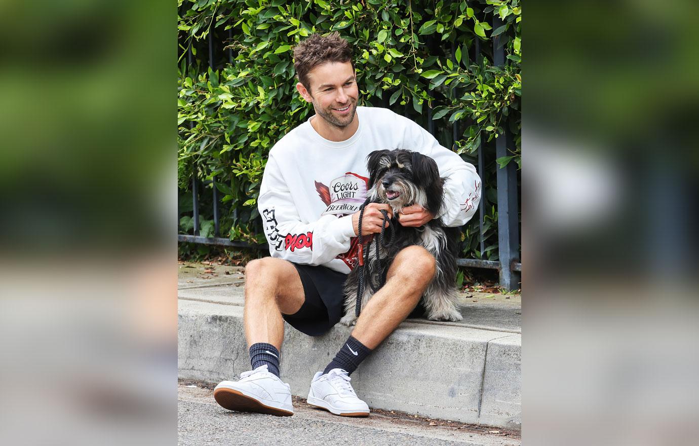 chace crawford and dog shiner