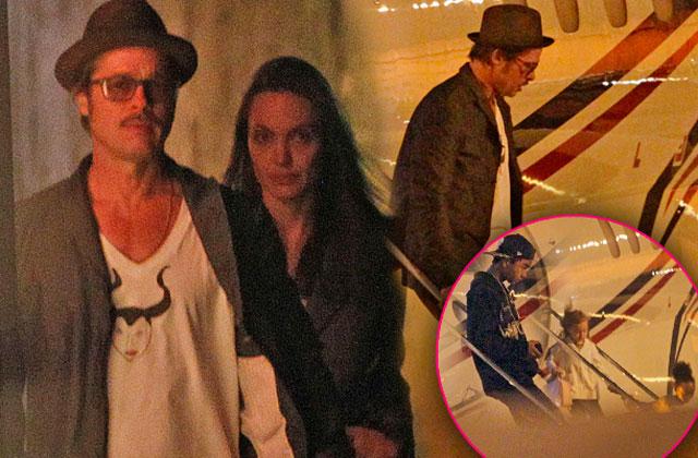 //angelina jolie brad pitt divorce under investigation plane incident pp