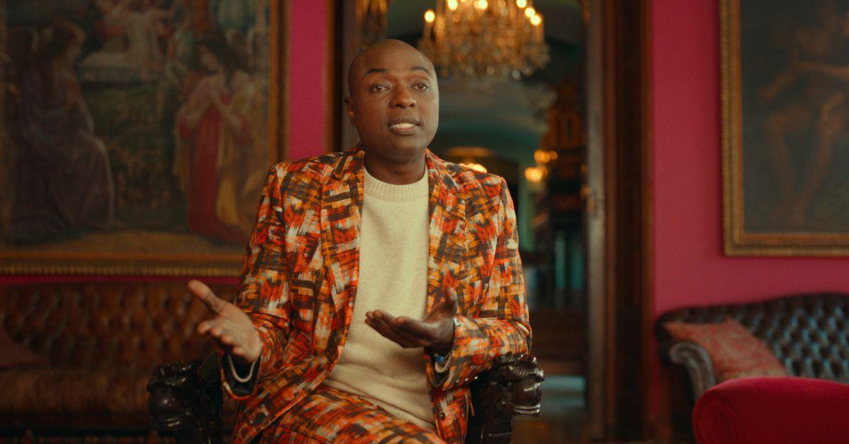 Durek Verrett said the king and queen were 'just staring' at him when he met them.