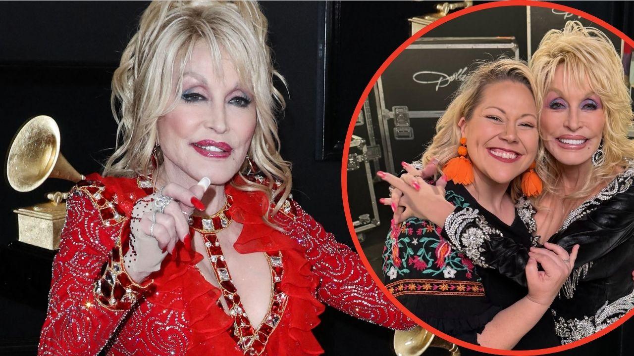 Photo of Heidi and Dolly Parton
