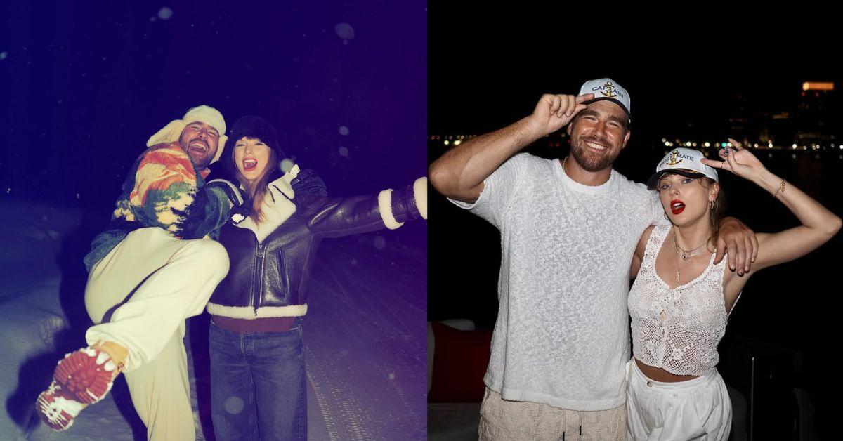 Photo of Travis Kelce and Taylor Swift