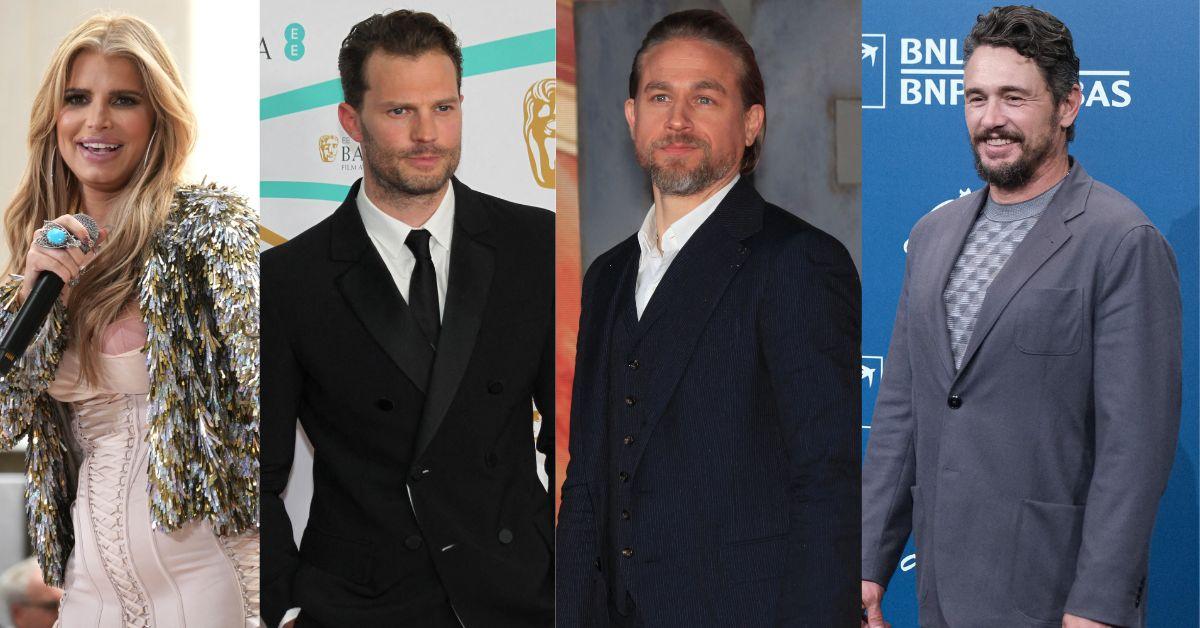 Jessica Simpson admitted crushing on Charlie Hunnam, James Franco and Jamie Dornan at the MTV Video Music Awards.
