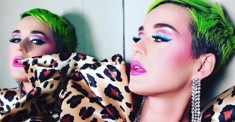 Katy Perry Poses for a selfie in the mirror.