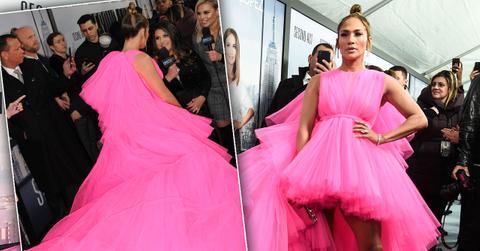 //Jennifer Lopez Hot Pink Dress Second Act Premiere pp