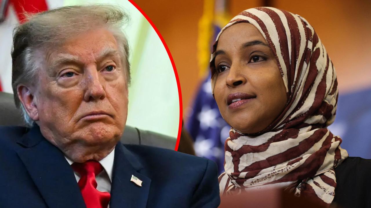 President Donald Trump,Ilhan Omar
