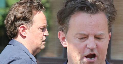 Matthew Perry Looks Disheveled Leaves Play In NY
