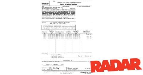 danny masterson tax lien page