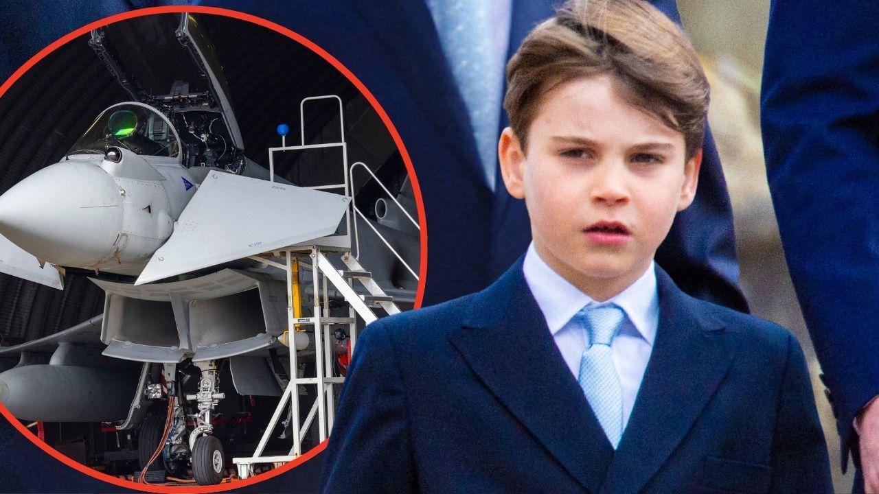 Photo of Prince Louis and Typhoon jet 