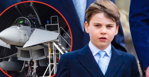 Photo of Prince Louis and Typhoon jet
