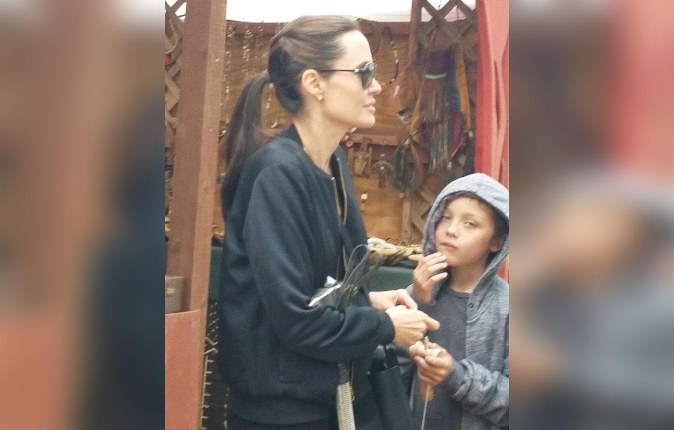 Angelina Jolie Scary Skinny Divorce Renaissance Faire