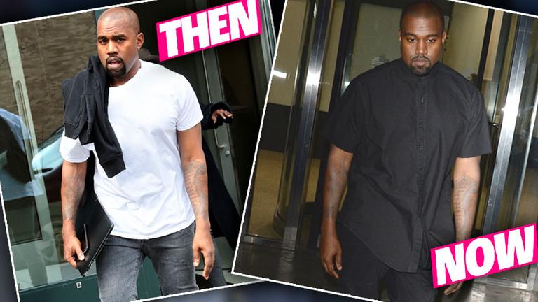 Sympathy Weight! Kanye West 'Pigging Out' & Packing On Pounds During ...